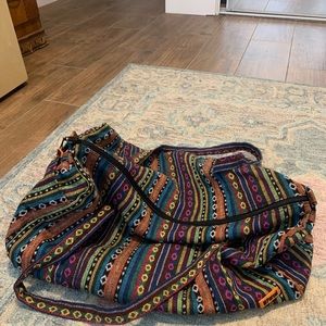 Geometric beach travel bag